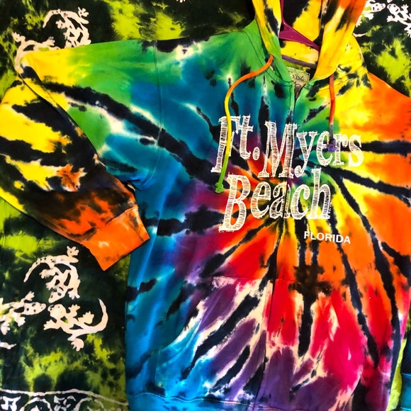 Alternative Dark Tye dye Zip up sweater VNTG - Picture 2 of 8